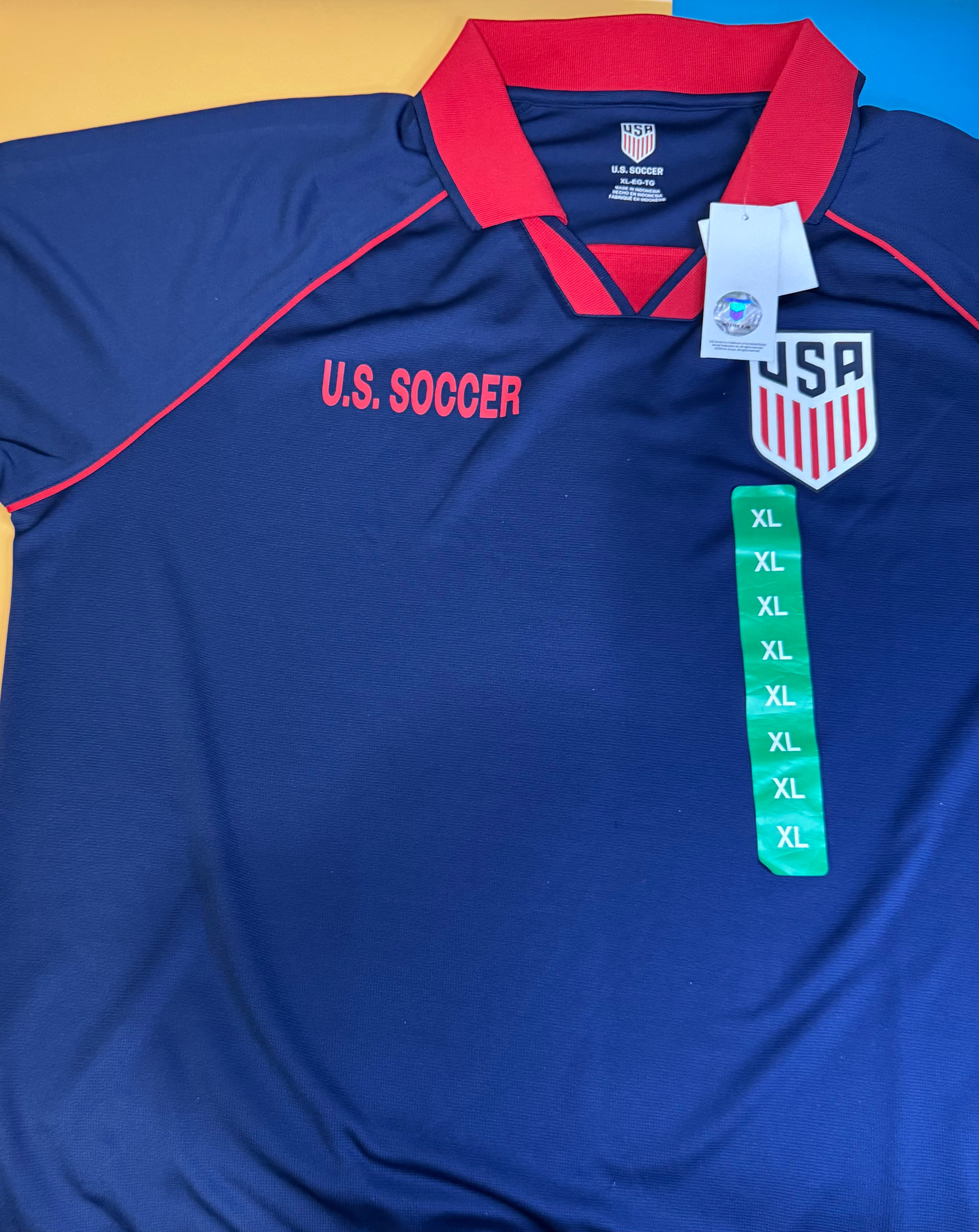 USA Soccer Polo Shirt WC26 Moisture-Wicking Polyester | World Cup 2026 Fan Gear