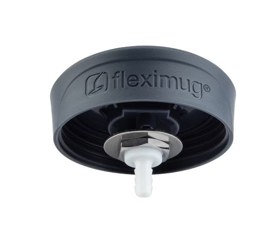 FLEXIMUG LID WITH INTERIOR STRAW