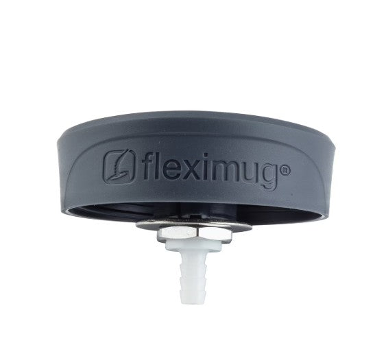 FLEXIMUG LID WITH INTERIOR STRAW