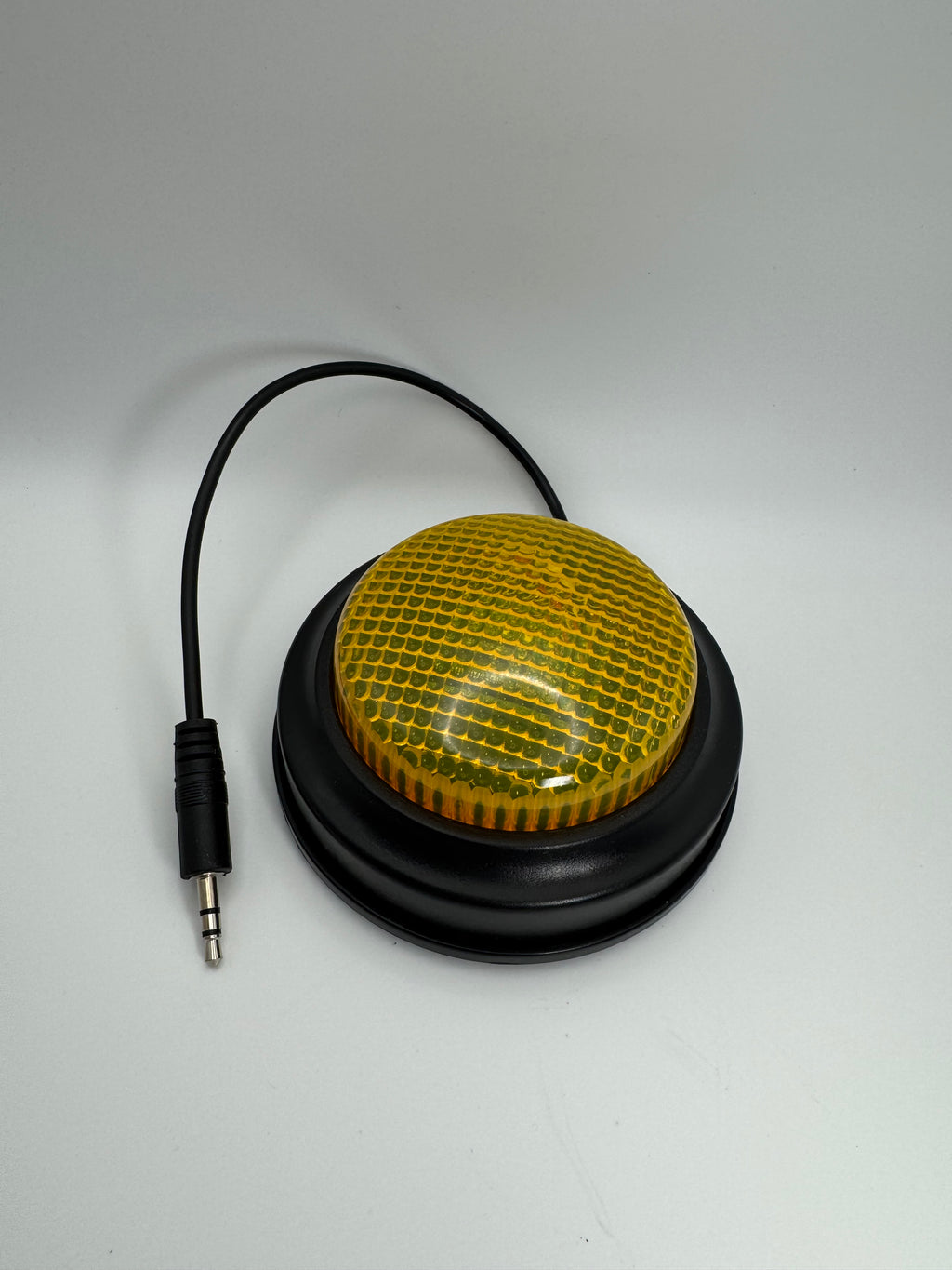 Yellow push button switch with voice record and play back