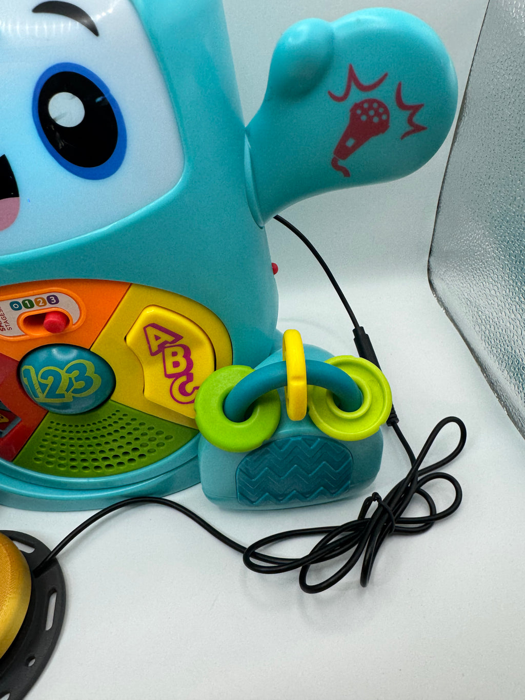 Switch adapted Fisher-Price Learning Toy Dance & Groove Rockit With Interactive Music Lights