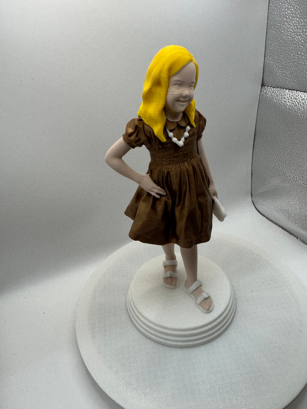 Model girl 3d printed 4 colors