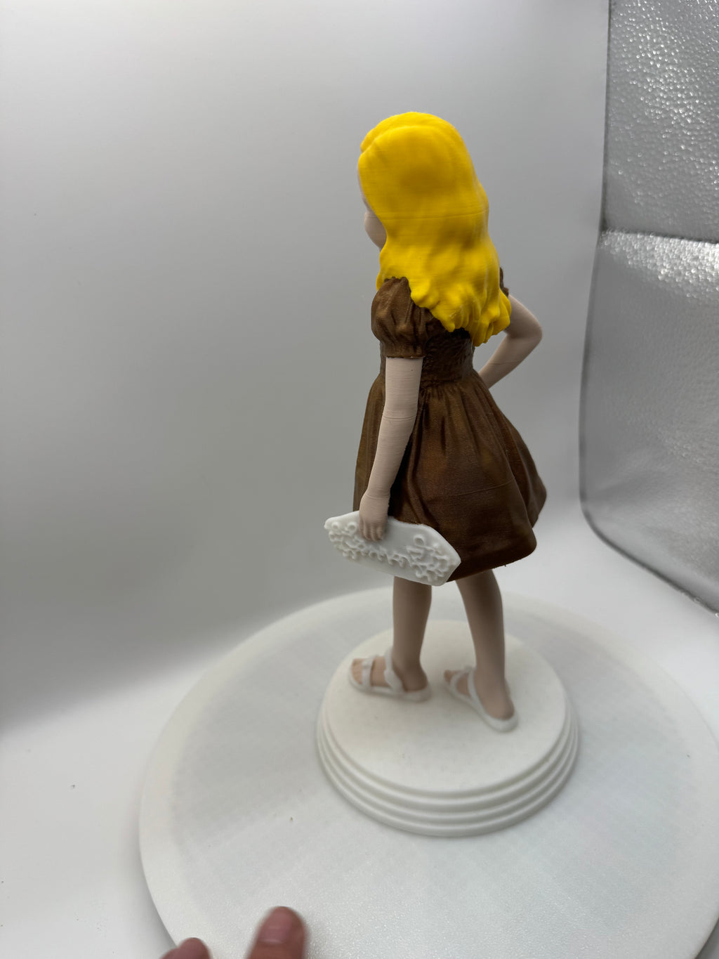 Model girl 3d printed 4 colors