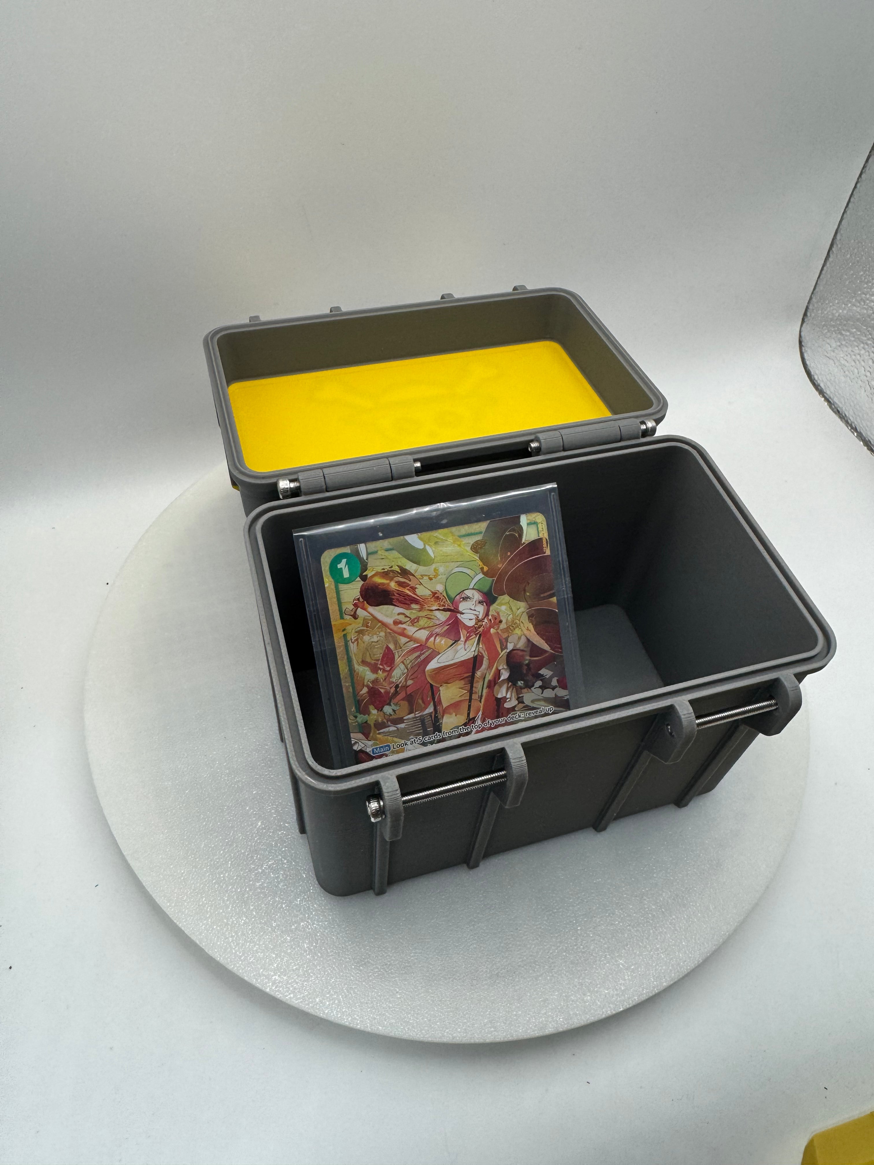 One piece card storage box 3d printed