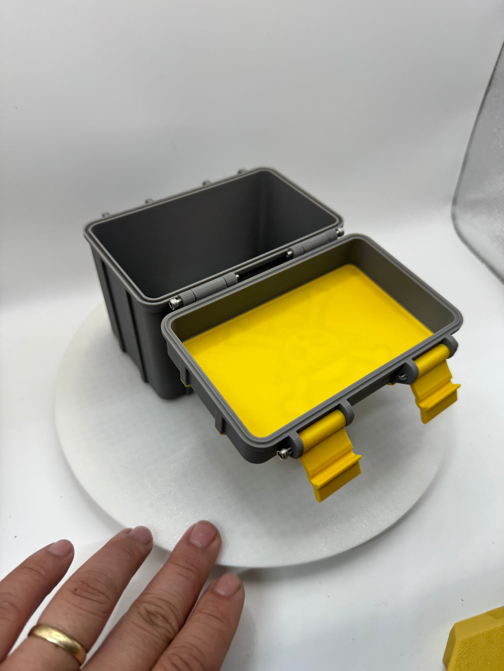 One piece card storage box 3d printed