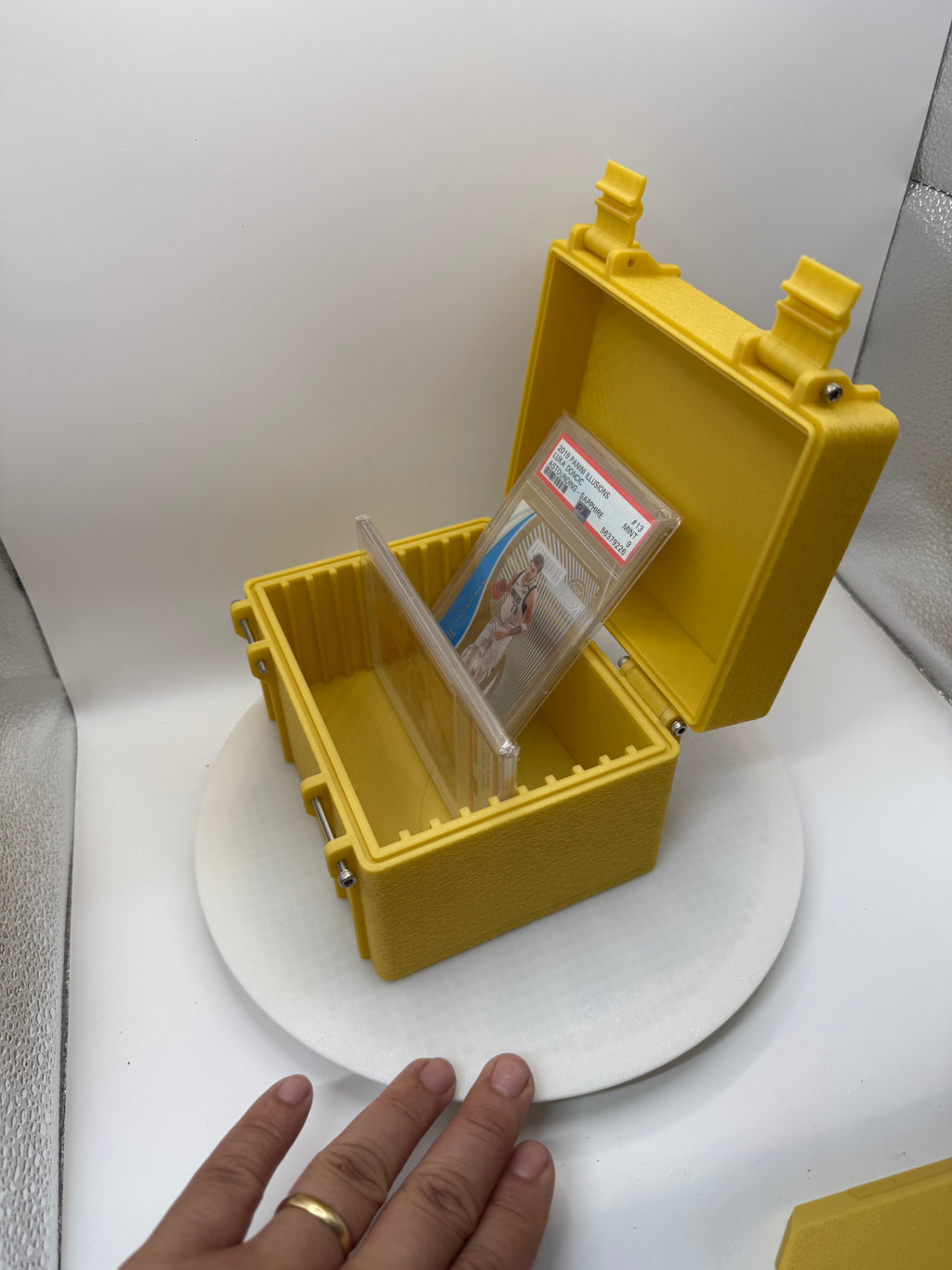 Graded card storage case
