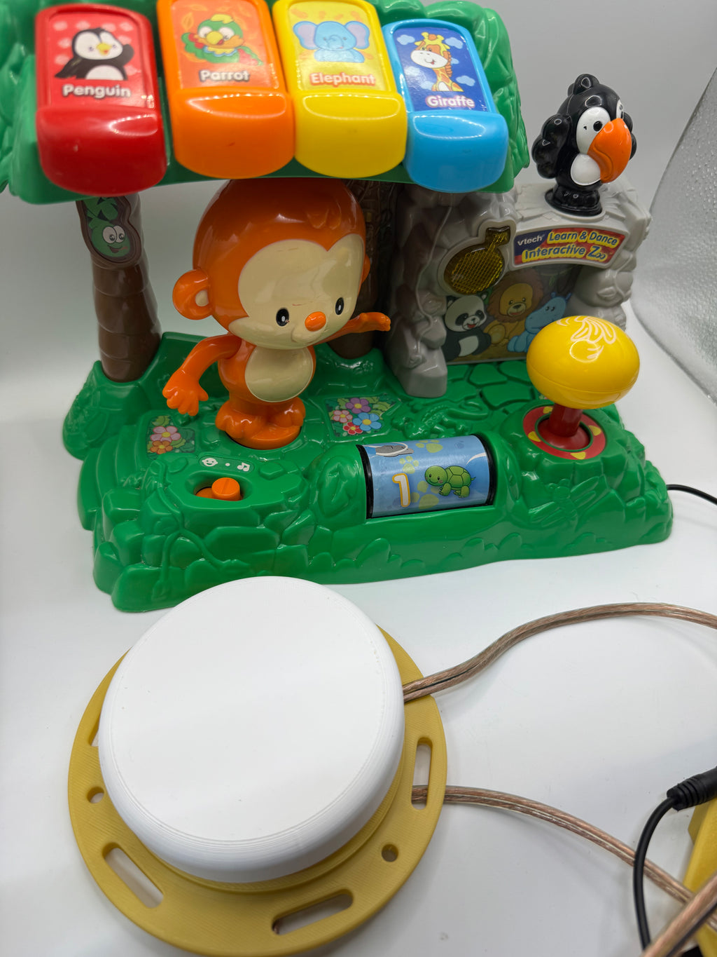 Switch adapted Vtech Learn & Dance Interactive Zoo Monkey 40+ Songs & Sounds