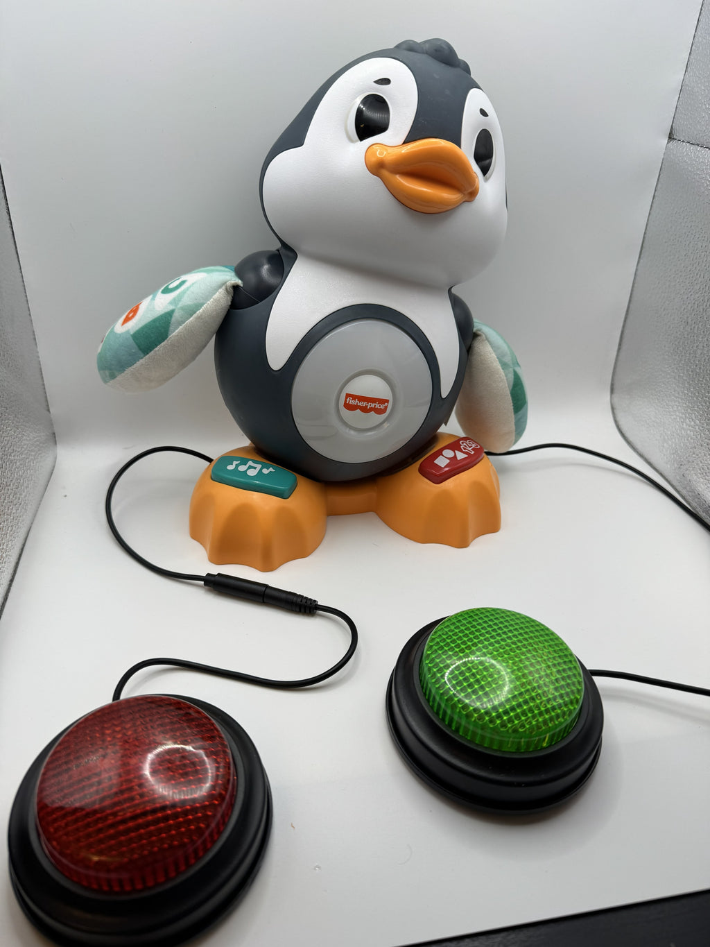 adapted switch toy Fisher-Price Linkimals Cool Beats Penguin Baby & Toddler Learning Toy with Music & Lights