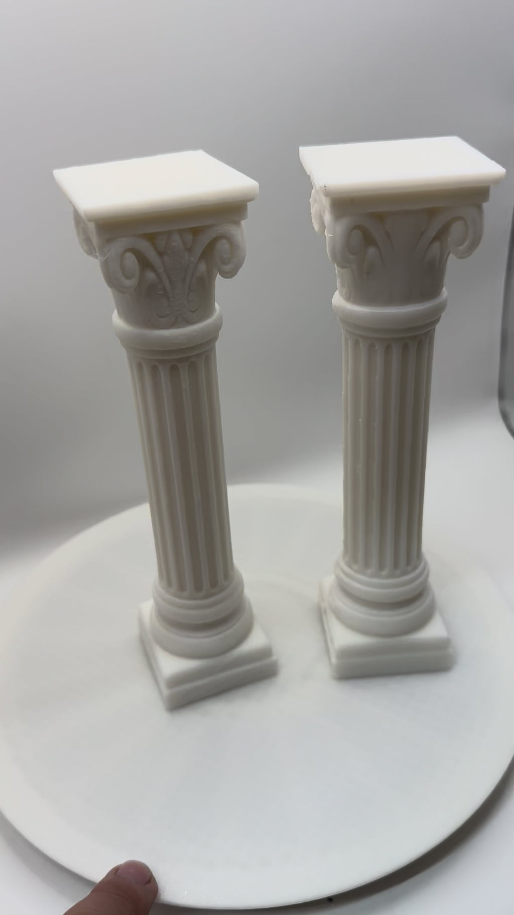 Corinthian columns solid plastic PLA 3D printed (sold per column)