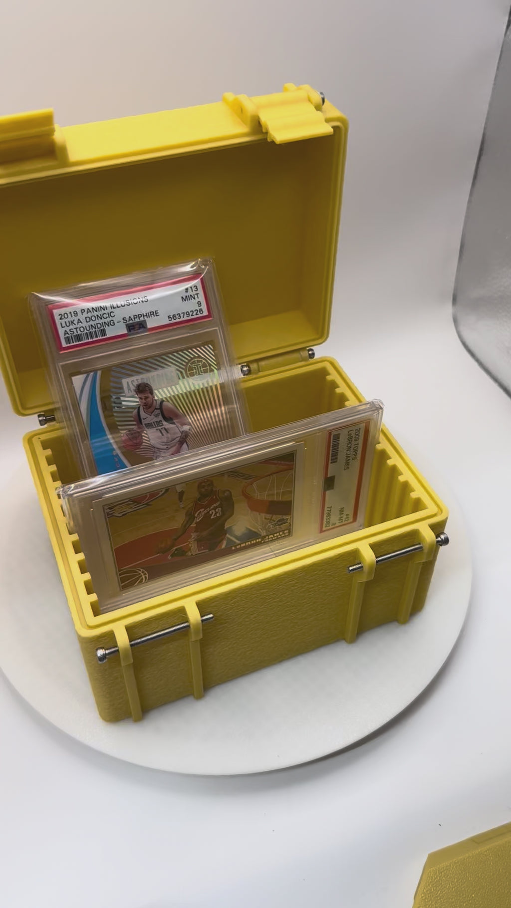 Graded card storage case