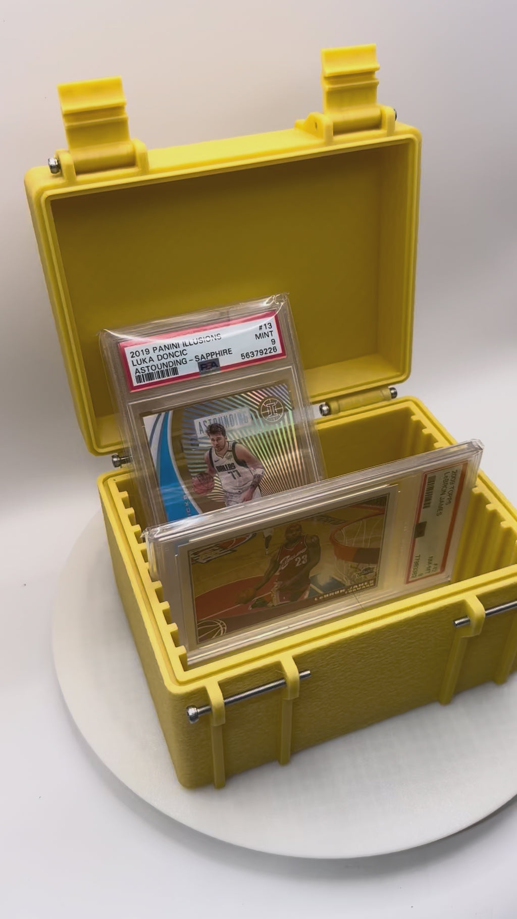 Graded card storage case