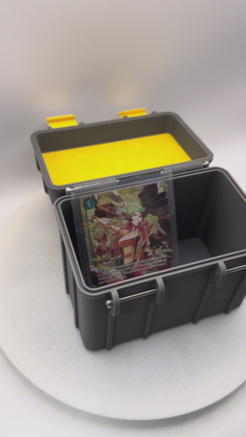 One piece card storage box 3d printed