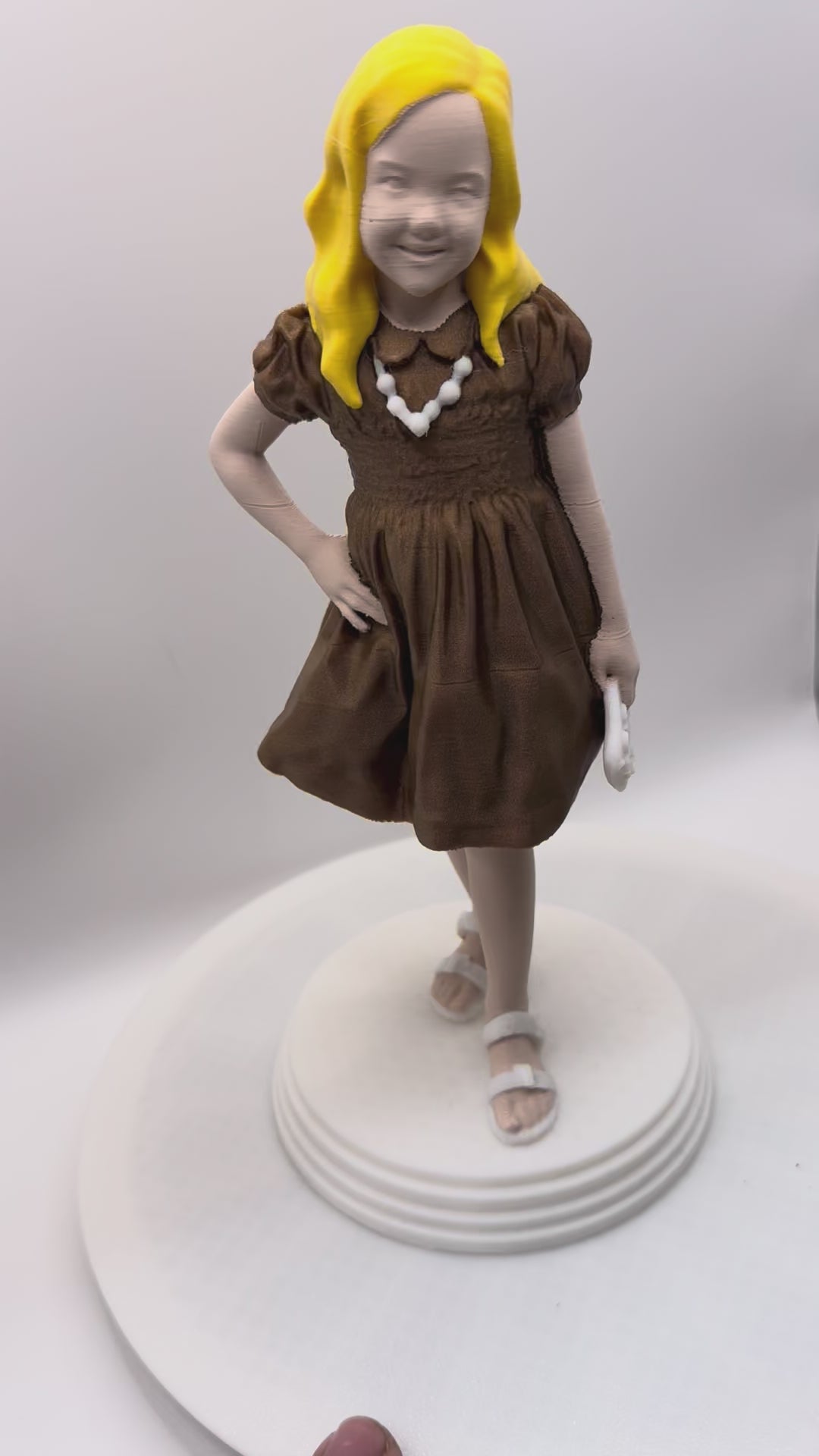Model girl 3d printed 4 colors